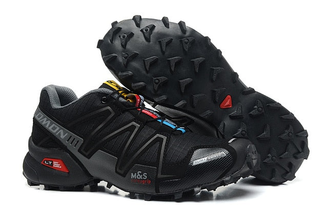 tag et billede tre Vidunderlig Salomon Speedcross 3 CS Sport Men Outdoor Shoes Breathable Zapatillas –  Teach Rifle