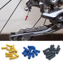 Load image into Gallery viewer, 10 pcs/lot MTB Mountain Road bike cycling bicycle aluminum brake cable tips crimps bicycle derailleur shift cable end caps